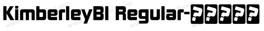 KimberleyBl Regular字体转换